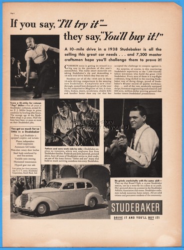 1938 studebaker south - bend, in