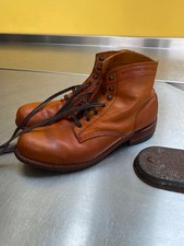 Wolverine Red Wing 1000 Mile Mens UK 8 US 9 Tan Brown Leather Boots Made In USA