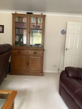 Edwardian Light Oak Sideboard and Bookcase In Good Condition