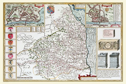 Old map northumberland - ,