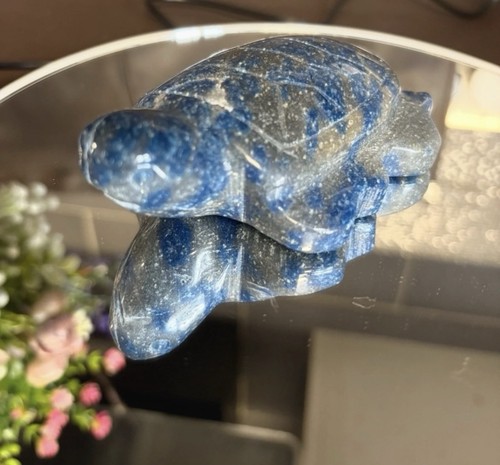 Blue adventurine turtle - blue,