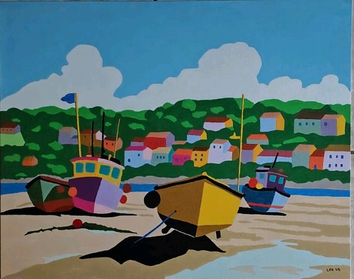 Cornwall painting ives - painting,