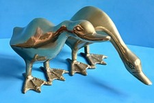 A Pair of Brass Geese Figurine