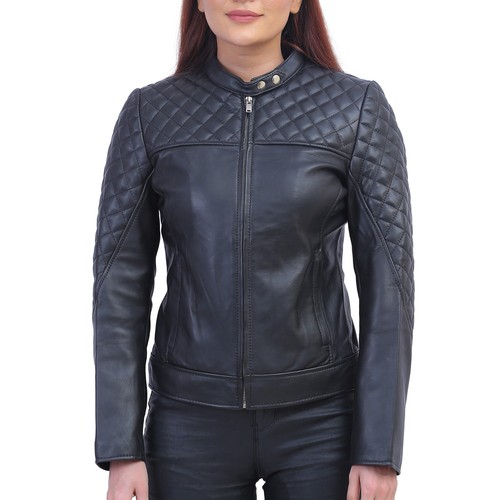Leather cafe racer jacket - leather,