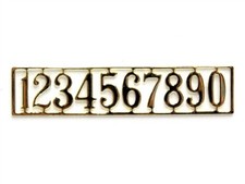 Dolls House Door Numbers Metal