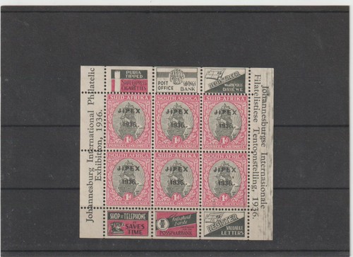 South africa 1936 jipex - jipex, mini