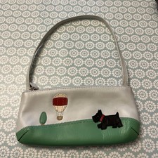 Radley Leather Mini grab Bag Scottie Dog Hot Air Balloon Up, up and away