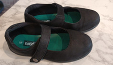 EASYFIT WIDE FITTING BLACK MARY JANE SHOE SIZE 5 (38) WITH EXTRA  INSTEP SOLES  