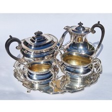 Vintage 5 pc English silver