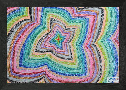 Quad petals framed wall art - petals,