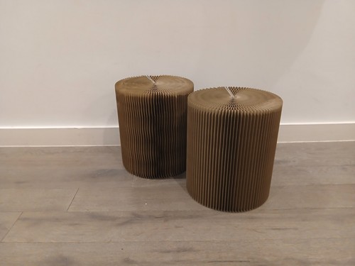 Concertina cardboard stools - concertina,