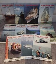 Vintage SEA BREEZES Nautical Magazine Bundle 11 Issues From 1989 - Missing April