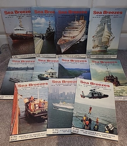 Vintage sea breezes nautical - breezes,