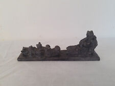 The Wolf Sculptures Inuit With Wolf Cubs Pups Figurine Hand Made in Canada