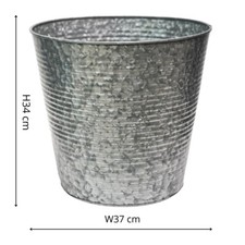 Galvanised Steel Ribbed Round