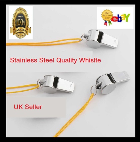 New metal referee whistle - new,