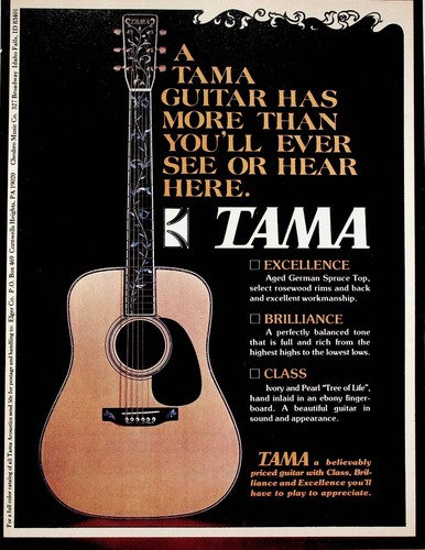 1976 tama acoustic guitar - 1976,