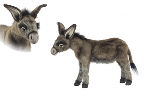 Hansa standing donkey plush - hansa,