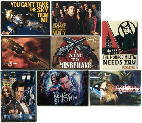 Sci fridge magnet - tv,