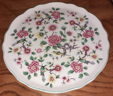 CHINESE ROSE James Kent Old Foley England 26cm  Cake Plate Platter ( 6 Birds )