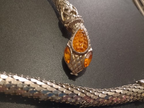 Vintage snake necklace belt - snake, necklace/belt
