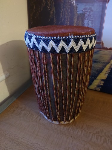 Vintage african animal hide - african,