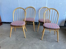 4 modern Blonde Ercol kitchen chairs