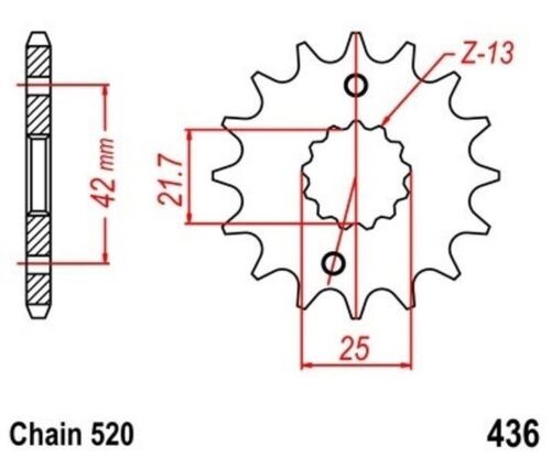 Pinion 14z pitch - pinion,