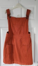 Rusty Orange Pinafore Dress Size 12