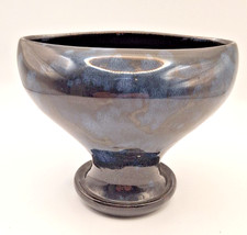 Ewenny Pottery Vase Bowl Blue