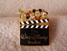 Vintage The Walt Disney Studios Movie Clapperboard Pin Badge With The Fab Four