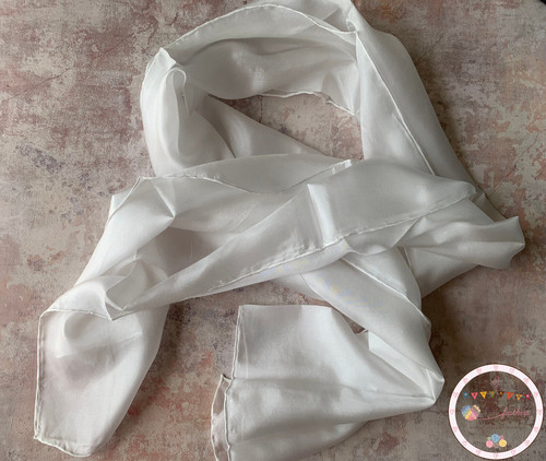Natural white pongee silk - white, 'pongee
