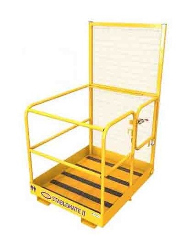 Gated forklift access cage - forklift,