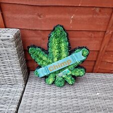 CANNABIS LEAF WEED SILK ARTIFICIAL MEMORIAL FUNERAL FLOWERS WREATH 