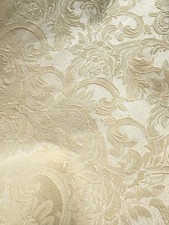 IVORY Damask Floral Upholstery