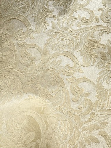 Ivory damask floral upholstery - ivory,