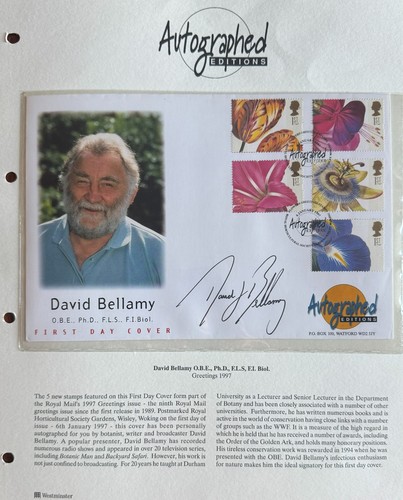 David bellamy signed first day - bellamy,