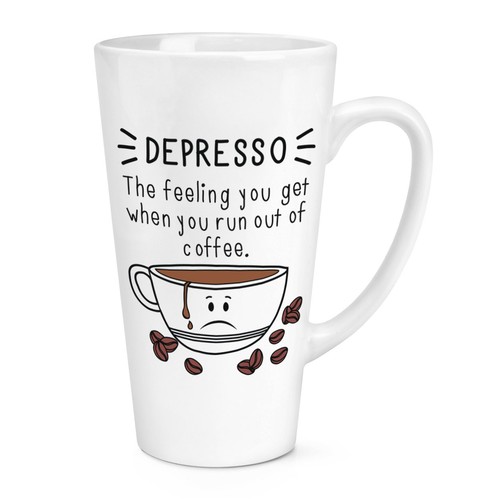 Depresso 17oz large latte - latte, mug