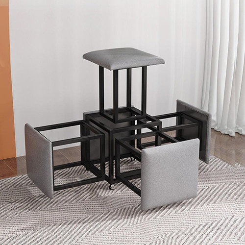 Swivel ottoman cube - ottoman,