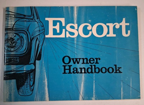 Ford escort owner handbook - escort,