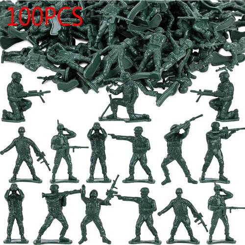 100x toy soldiers green - toy,