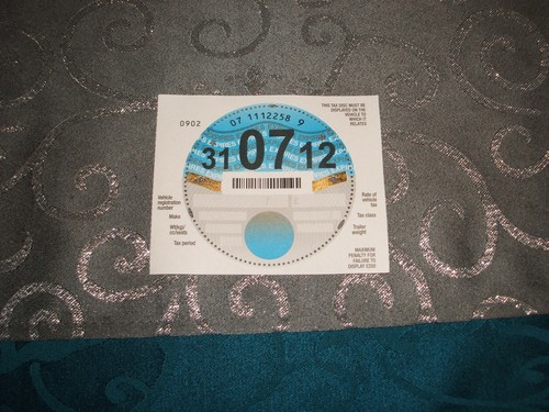 Tax disc 07 - disc, 2012