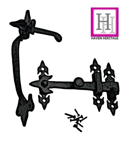 Suffolk latch black antique - latch,