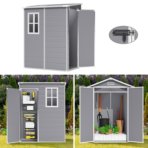 Plastic garden storage shed - plastic,
