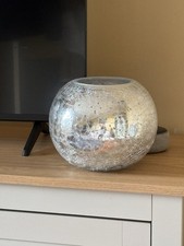 Large silver crackle style