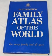 Bartholomew Family Atlas of the World 1983 Hardcover Dedicated Princess of Wales