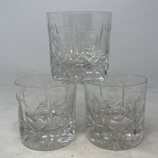 Heavy Bottomed Cut Glass