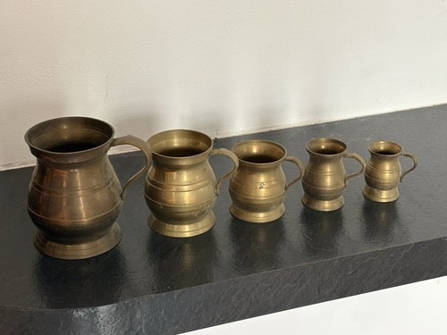 Vintage brass barrel - vintage, mug