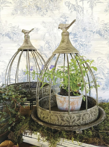Round metal decorative cage - round,
