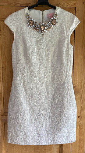 Ted baker ivory jacquard shift - jacquard,